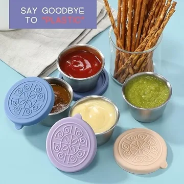 6 Pack Salad Dressing Containers with Leakproof Lids