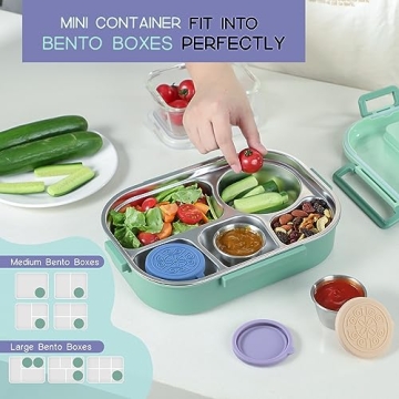 6 Pack Salad Dressing Containers with Leakproof Lids