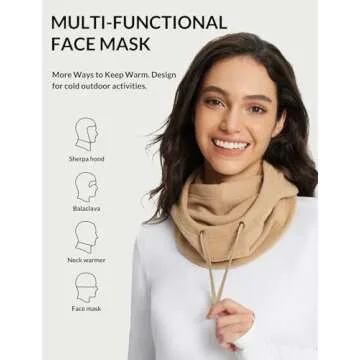BALEAF Fleece Balaclava for Men and Women - Warm Ski Mask