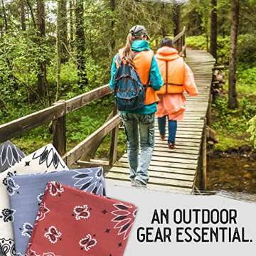 Colter Co. 4pk Paisley Bandana Set Soft Cotton Variety