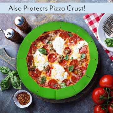 Cornucopia Silicone Pie Crust Shields 2-Pack Adjustable Green