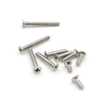 HVAZI M3 Stainless Steel Phillips Flat Head Machine Screws Assortment Kit