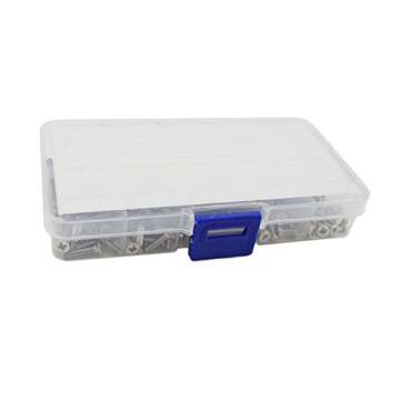 HVAZI M3 Stainless Steel Phillips Flat Head Machine Screws Assortment Kit