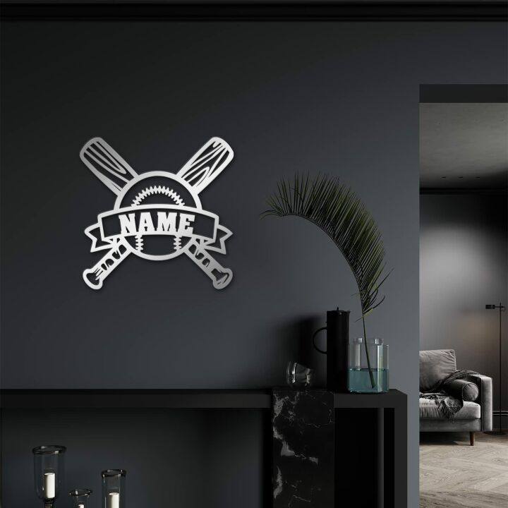 Personalized Baseball Night Light & Wall Decor