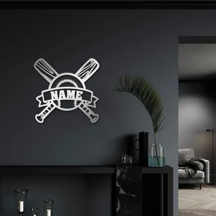 Personalized Baseball Night Light & Wall Decor