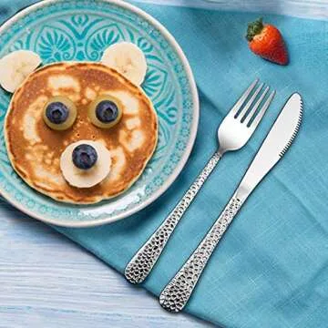 LIANYU Kids Utensils Set - Safe Stainless Steel Flatware