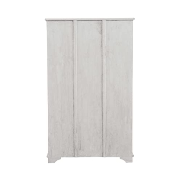 Reclaimed Wood Cabinet with Glass Doors - Elegant Storage Solution