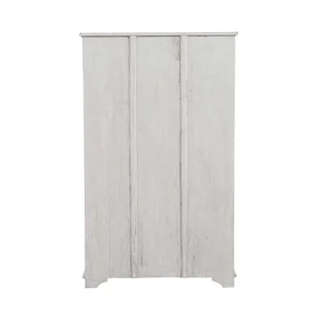 Reclaimed Wood Cabinet with Glass Doors - Elegant Storage Solution