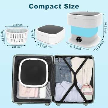 16L Portable Washing Machine – Compact & Efficient Mini Washer