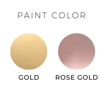 Rose Gold Marble Office Desk Decor for Women Business Card Holder with Air Plant