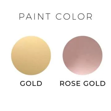 Rose Gold Marble Office Desk Decor for Women Business Card Holder with Air Plant