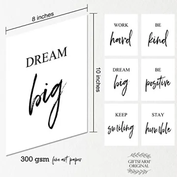 GIFTSFARM Inspirational Wall Art Set Motivational Decor