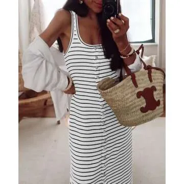 NOLLSOM Casual Sleeveless Summer Dress for Women