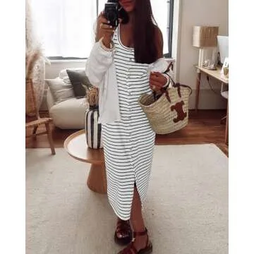 NOLLSOM Casual Sleeveless Summer Dress for Women