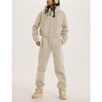 Stylish Rousytn Women’s Fleece Sweatsuit - Comfort Meets Fashion