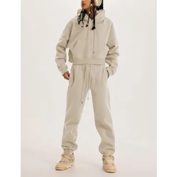 Stylish Rousytn Women’s Fleece Sweatsuit - Comfort Meets Fashion