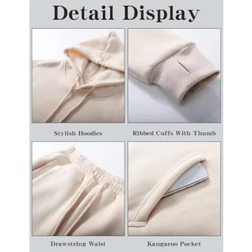 Stylish Rousytn Women’s Fleece Sweatsuit - Comfort Meets Fashion