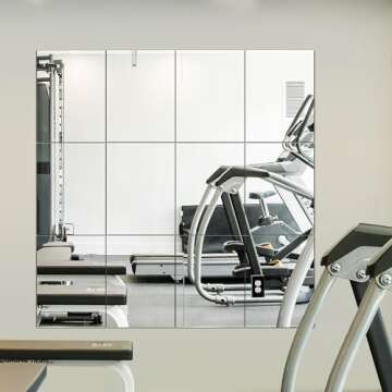 Home Gym Mirror Tiles - Stylish Workout Mirrors for All
