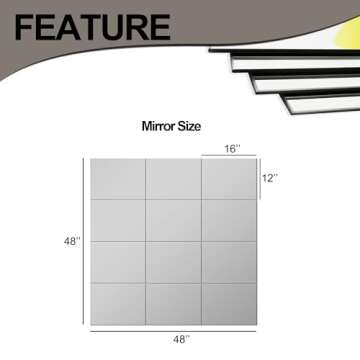 Home Gym Mirror Tiles - Stylish Workout Mirrors for All