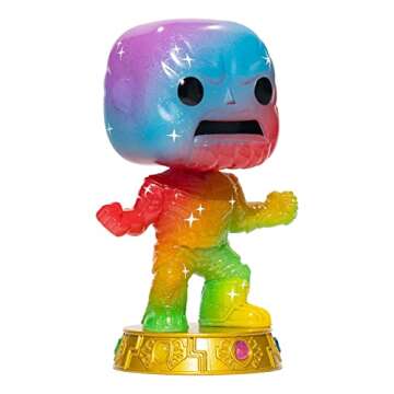 Funko Marvel Infinity Saga Thanos Art Series Pop! Vinyl Figure with Premium Pop! Protector Entertain...
