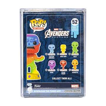 Funko Marvel Infinity Saga Thanos Art Series Pop! Vinyl Figure with Premium Pop! Protector Entertainment Earth Exclusive