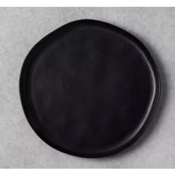 Hearth & Hand by Magnolia Black Set of 4 Salad Plates - Chip & Joanna Gaines - Fixer Upper - Magnolia Market - Stoneware