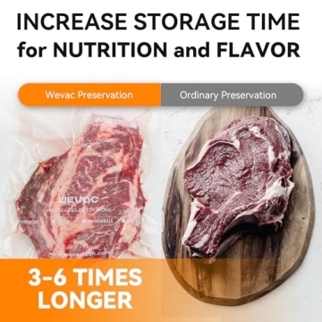 Wevac 6 Pack Vacuum Sealer Bags Rolls for All Sealers - BPA Free