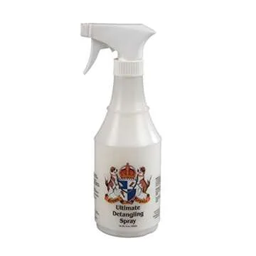 Crown Royale Ultimate Detangling Pet Spray Ready-to-Use, Removes Tangles, Prevents Stains, Repels Di...