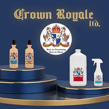 Crown Royale Ultimate Detangling Pet Spray Ready-to-Use, Removes Tangles, Prevents Stains, Repels Dirt, Made in USA, 16 oz