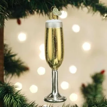 Old World Christmas Champagne Flute Ornament for Holiday Cheer