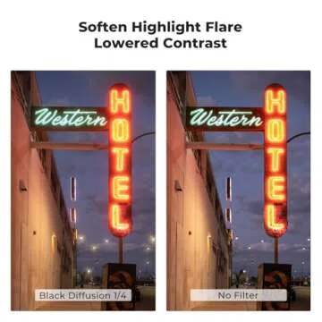 K&F Concept 82mm Black Diffusion Filter for Cinematic Effects