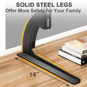 TAVR Universal TV Stand for 27-65 Inch TVs - Adjustable