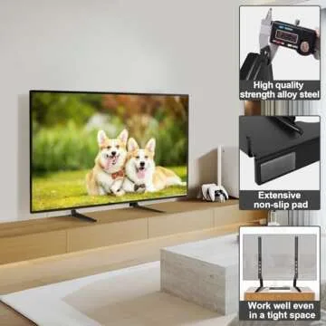 TAVR Universal TV Stand for 27-65 Inch TVs - Adjustable