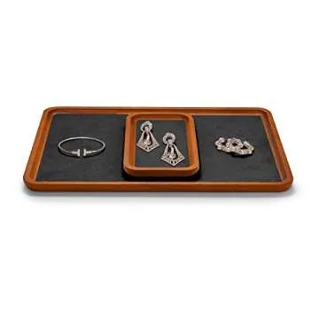 Elegant Oirlv Solid Wood Jewelry Display Tray for All Styles