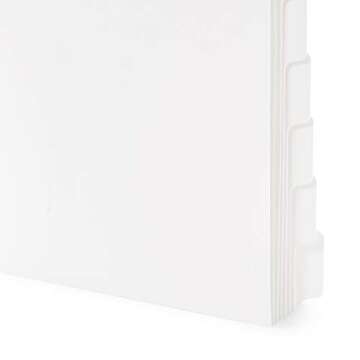 Blue Summit 3 Ring Binder Dividers, 8 Tab Dividers Pack