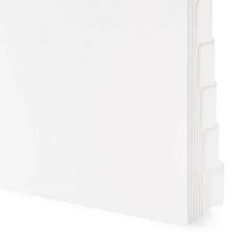 Blue Summit 3 Ring Binder Dividers, 8 Tab Dividers Pack