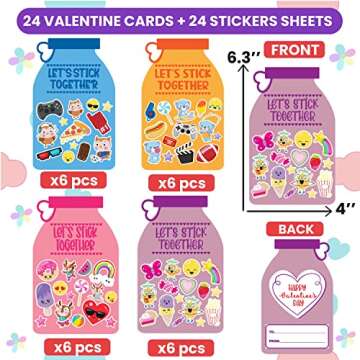 Adorable Valentine Cards with Stickers for Kids - Classroom Exchange