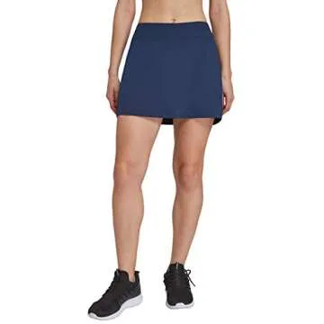 HonourSex Women Golf Skirts with Pockets Tennis Skirts with Shorts Skorts Activewear Hiking Navy M