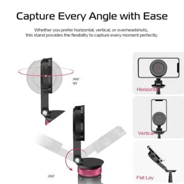 ULANZI 61'' Magnetic Selfie Stick Tripod with Remote