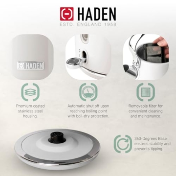 Haden Heritage Electric Kettle Vintage Style Auto Shutoff