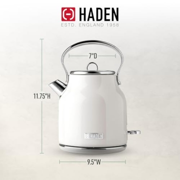 Haden Heritage Electric Kettle Vintage Style Auto Shutoff
