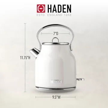 Haden Heritage Electric Kettle Vintage Style Auto Shutoff