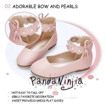 Stylish PANDANINJIA Flower Girl Dress Shoes for Kids