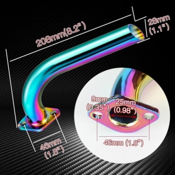 FVRITO 212cc Exhaust Pipe Kit for Go-Karts and Mini Bikes