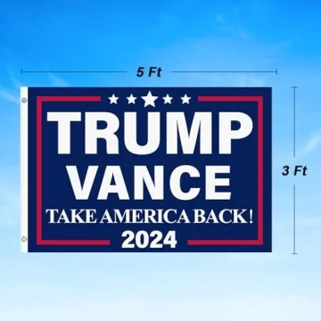 Trump Vance 2024 Flag - 3x5 Ft Patriot Banner