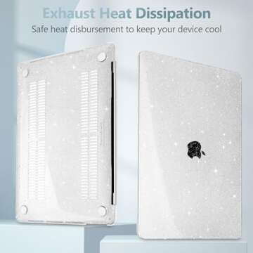 Glitter Hard Shell Case for MacBook Pro 13 - Elegant Protection