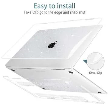 Glitter Hard Shell Case for MacBook Pro 13 - Elegant Protection