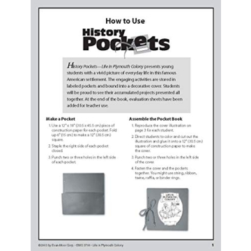 History Pockets: Plymouth Colony Fun for Kids