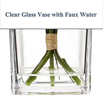 Cream Fake Flowers with Vase Hydrangea Artificial Flowers in Vase Peony Faux Flowers in Vase Rose Silk Flowers Peonies Floral Arrangements Artificial with Vase for Home Office Table Shelf Decoration