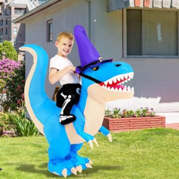 Max Fun Kids Inflatable Dinosaur Costume for Halloween